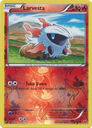 Larvesta – 20/101 – Common Reverse Holo