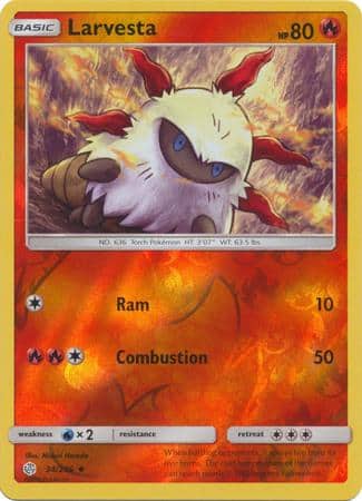 Larvesta – 34/236 – Uncommon Reverse Holo