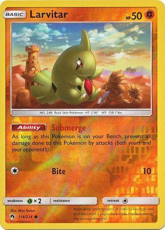Larvitar – 114/214 – Common Reverse Holo