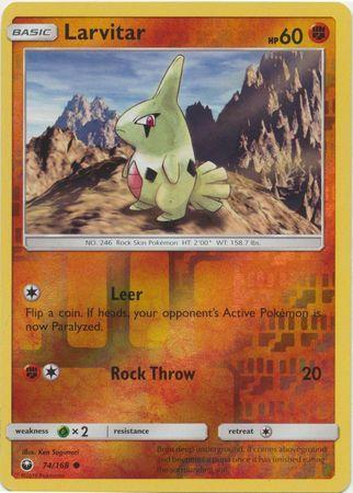 Larvitar – 74/168 – Common Reverse Holo