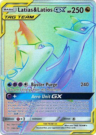 Latias – Latios GX – 190/181 – Hyper Rare