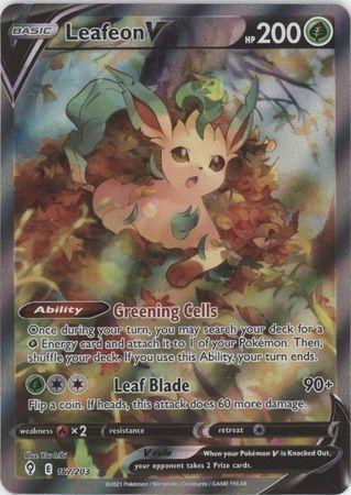 Leafeon V – 167/203 – Alternate Art Ultra Rare