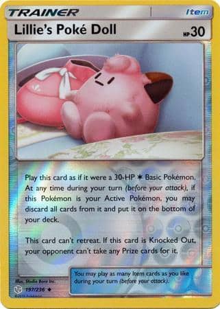 Lillie’s Poke Doll – 197/236 – Uncommon Reverse Holo