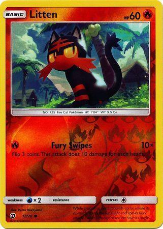 Litten – 12/70 – Common Reverse Holo