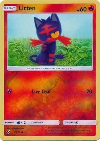 Litten – 15/73 – Common Reverse Holo