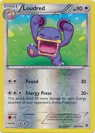 Loudred – 84/119 – Uncommon Reverse Holo