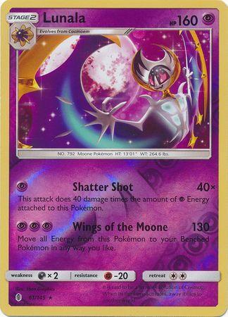 Lunala – 61/145 – Rare Reverse Holo