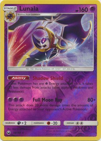 Lunala – 70/168 – Holo Rare Reverse Holo