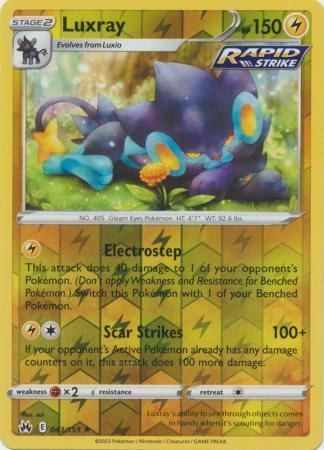 Luxray – 043/159 – Rare Reverse Holo