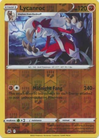 Lycanroc – 074/159 – Rare Reverse Holo