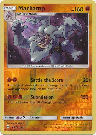 Machamp – 65/145 – Holo Rare Reverse Holo