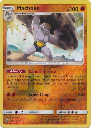 Machoke – 64/145 – Uncommon Reverse Holo