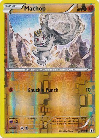 Machop – 40/83 – Common Reverse Holo