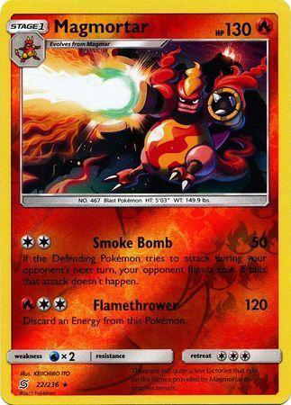 Magmortar – 22/236 – Rare Reverse Holo