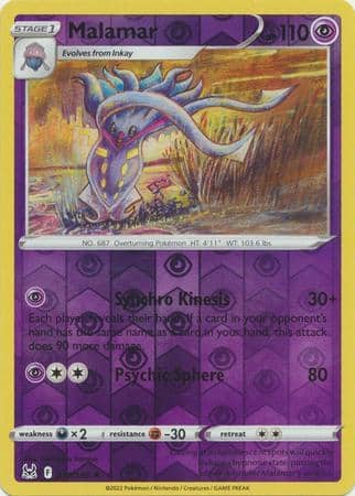 Malamar - 078/196 - Rare Reverse Holo