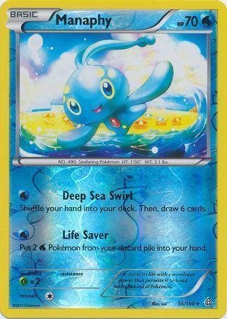 Manaphy – 56/160 – Holo Rare – Reverse Holo