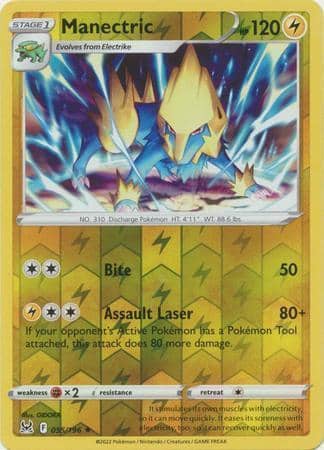Manectric – 055/196 – Rare Reverse Holo