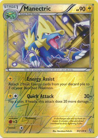 Manectric – 44/124 – Rare Reverse Holo