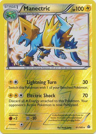 Manectric – 61/160 – Rare – Reverse Holo
