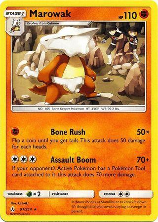 Marowak – 91/214 – Rare