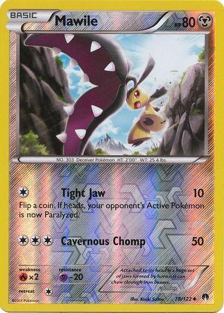 Mawile – 78/122 – Uncommon Reverse Holo
