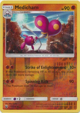 Medicham – 77/168 – Rare Reverse Holo