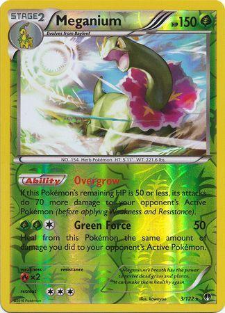Meganium – 3/122 – Holo Rare Reverse Holo