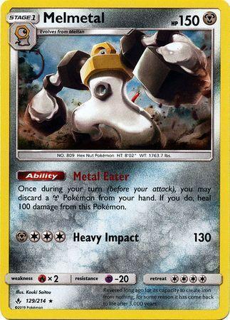 Melmetal – 129/214 – Holo Rare