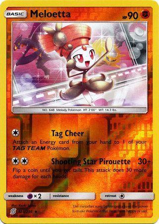 Meloetta – 123/236 – Rare Reverse Holo