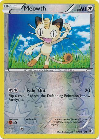 Meowth – 106/149 – Common Reverse Holo