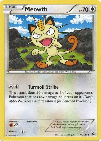 Meowth – 74/124 – Common