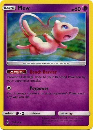 Mew – 76/214 – Holo Rare