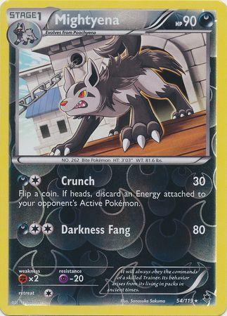Mightyena – 54/119 – Rare Reverse Holo