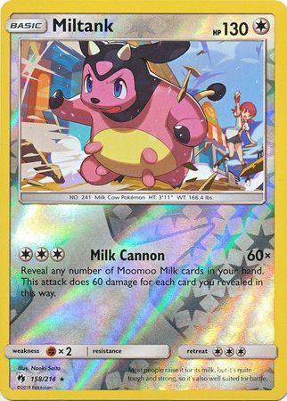 Miltank – 158/214 – Rare Reverse Holo