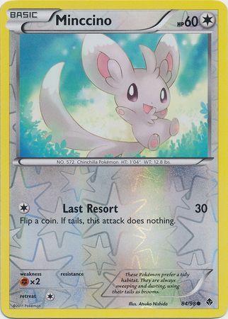 Minccino – 84/98 – Common Reverse Holo
