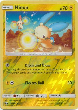 Minun – 54/168 – Uncommon Reverse Holo