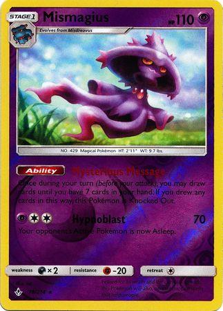 Mismagius – 78/214 – Rare Reverse Holo