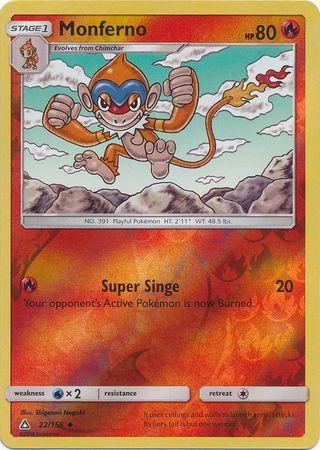 Monferno – 22/156 – Uncommon Reverse Holo