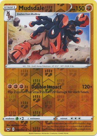 Mudsdale – 106/202 – Rare Reverse Holo