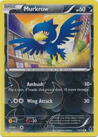 Murkrow – 51/119 – Common Reverse Holo