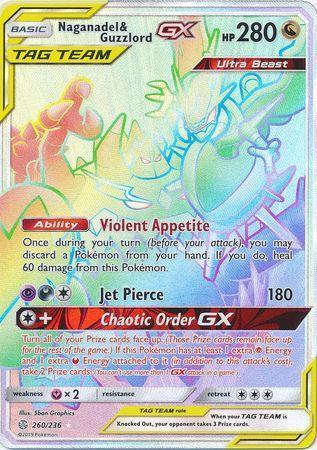 Naganadel – Guzzlord GX – 260/236 – Hyper Rare