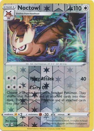 Noctowl – 144/202 – Rare Reverse Holo