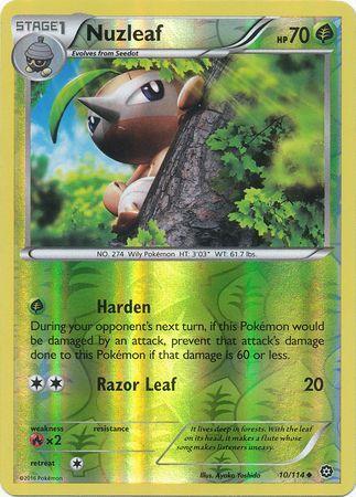 Nuzleaf – 10/114 – Uncommon Reverse Holo