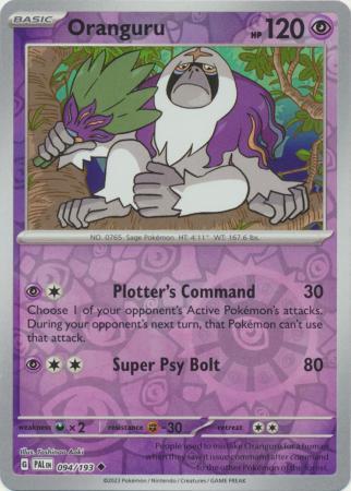 Oranguru - 094/193 - Uncommon Reverse Holo