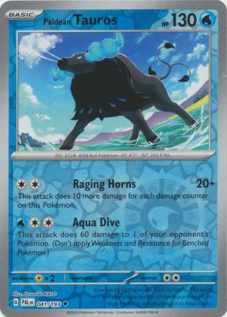 [ESP] Paldean Tauros – 041/193 – Uncommon Reverse Holo