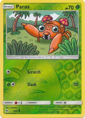 Paras - 4/68 - Common Reverse Holo