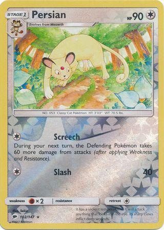Persian – 102/147 – Rare Reverse Holo