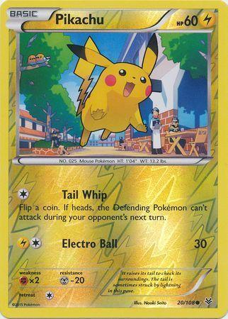 Pikachu – 20/108 – Common Reverse Holo