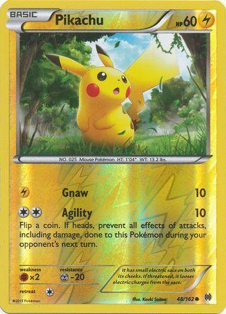 Pikachu – 48/162 – Common Reverse Holo