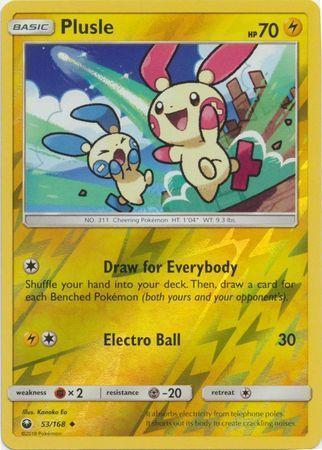 Plusle – 53/168 – Uncommon Reverse Holo